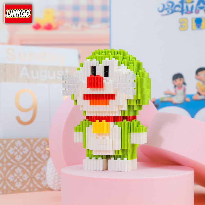 Mô hình lắp ráp Doraemon mini 15 màu khác nhau thỏa sức sáng tạo siêu dễ thương