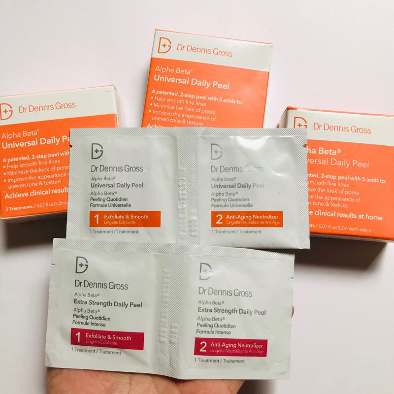 Tẩy da chết và thay da sinh học Dr Dennis Gross Alpha Beta Universal Daily Peel