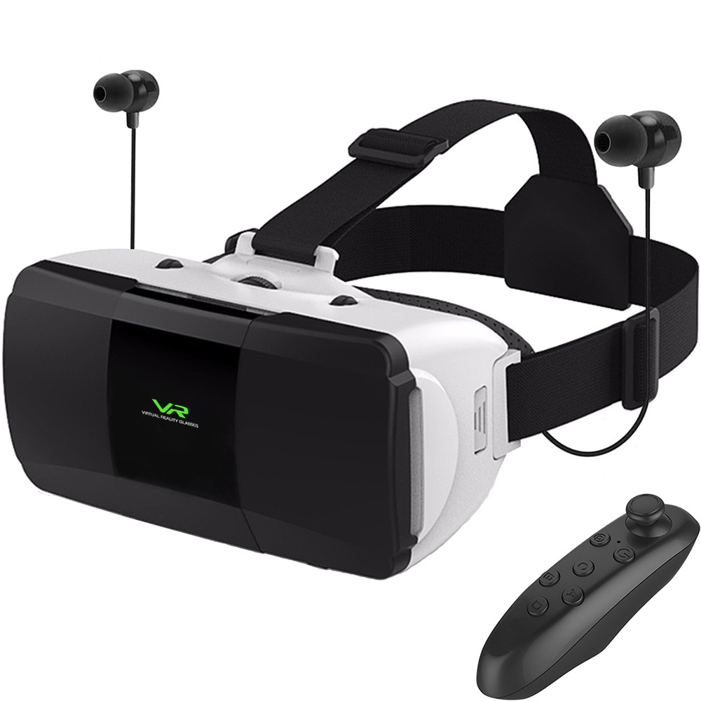 Set kính thực tế ảo hỗ trợ VR 3D Shinecon G06 đeo đầu kích thước 7 inch