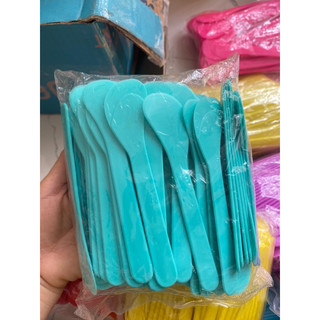 combo 100 muỗng múc kem (màu hồng đục)