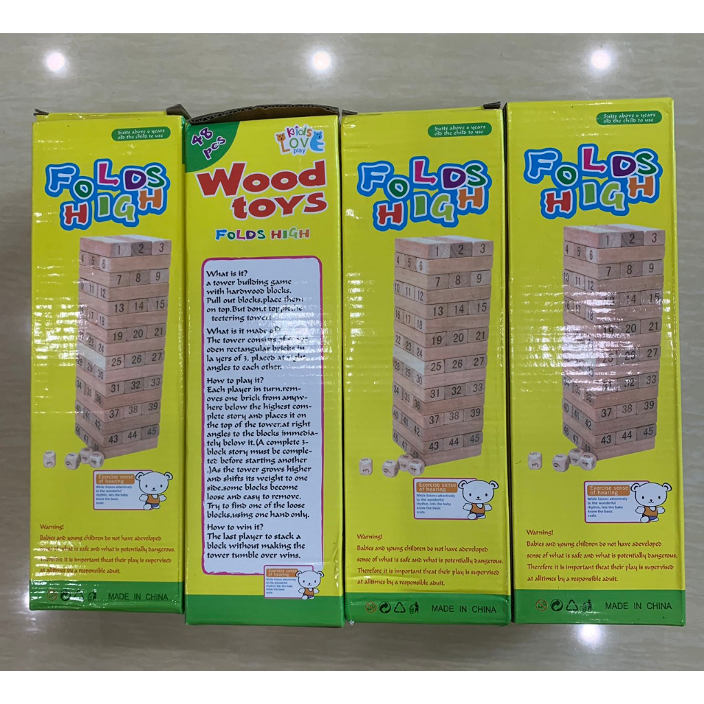 Combo 4 đồ chơi rút gỗ số loại lớn nhất