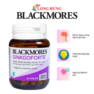 Viên uống Blackmores Ginkgo Forte hỗ trợ tuần hoàn máu não (40 viên)