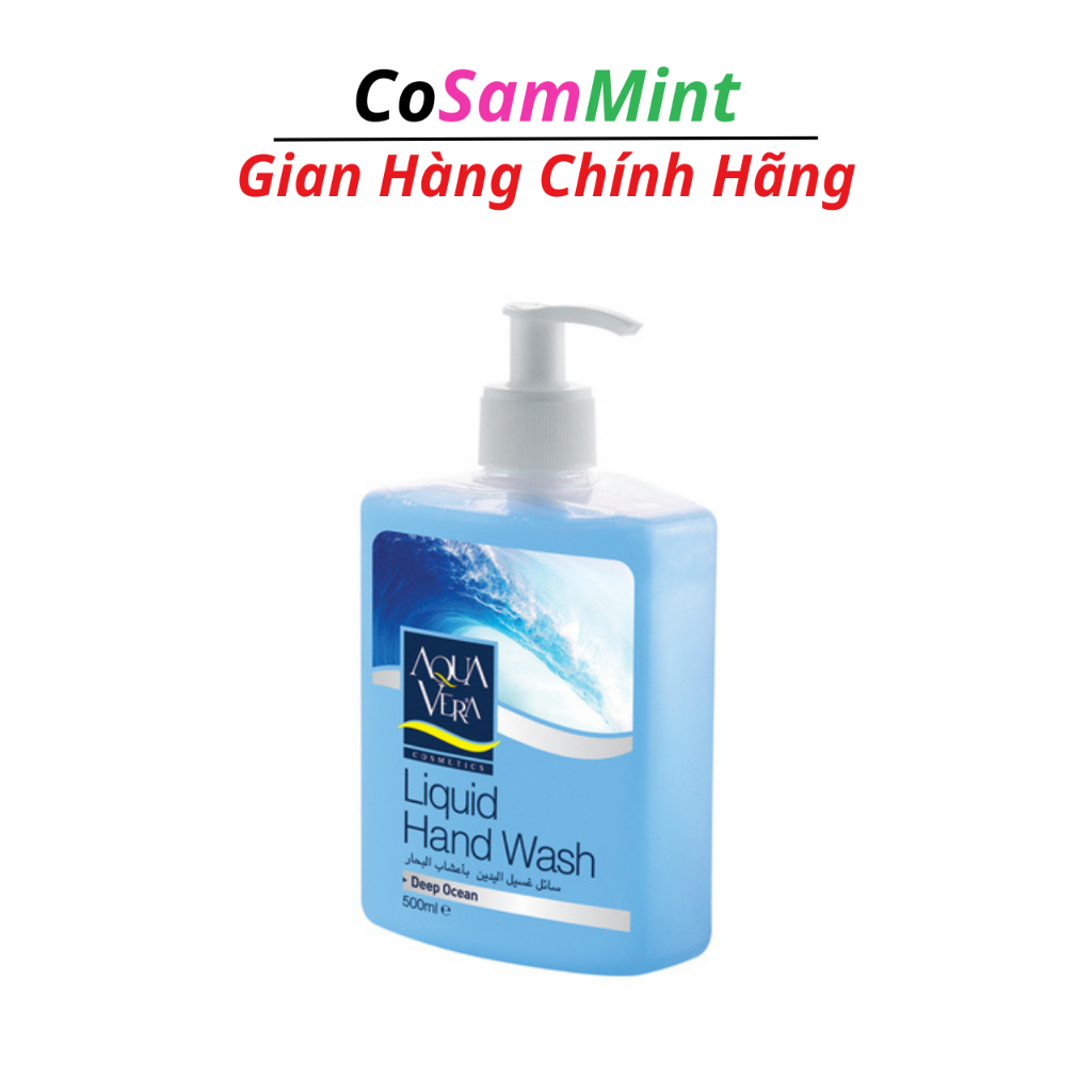 Nước Rửa Tay Aqua Vera 500ml Nước Biển Sâu, Thơm Dịu Dưỡng Da Tay