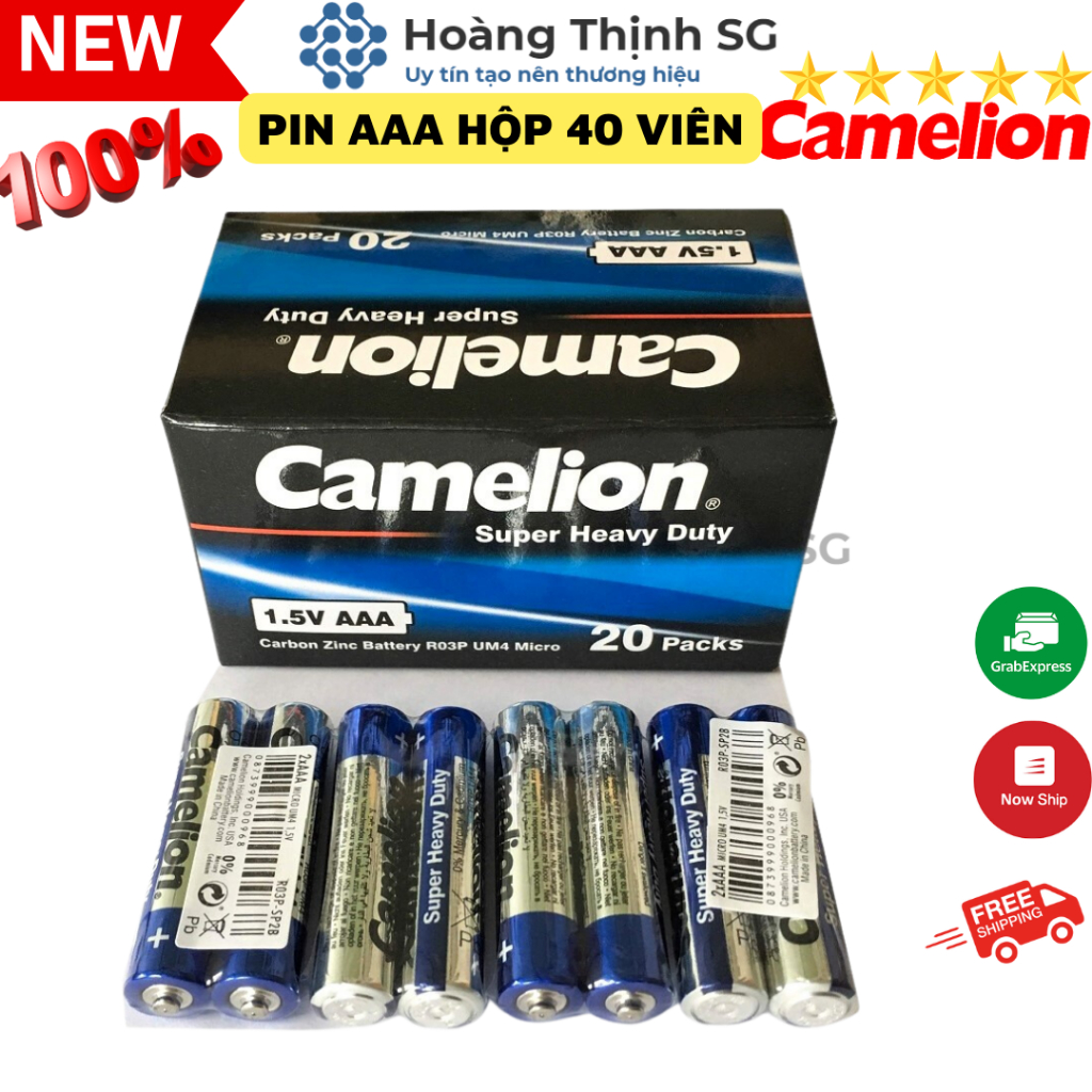 Pin AA  Camelion, pin tiểu AAA  Camelion Super Heavy Duty Chính hãng