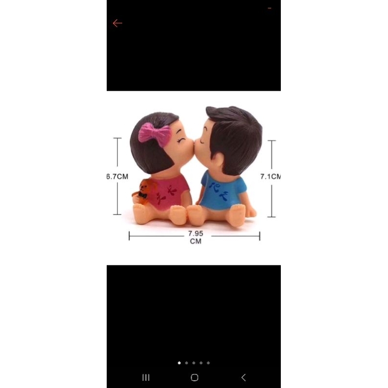 kiss baby trang trí bánh kem