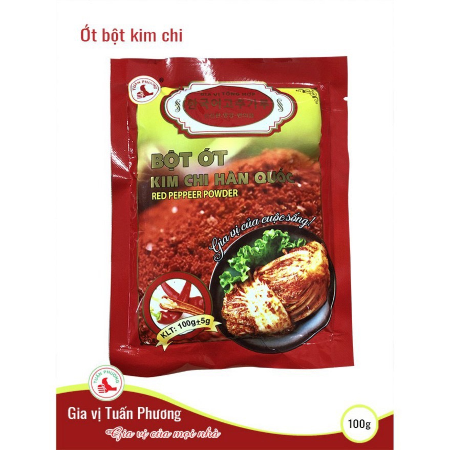 Bột ớt Hàn Quốc _ Bột ớt làm kim chi gói 100g siêu ngon