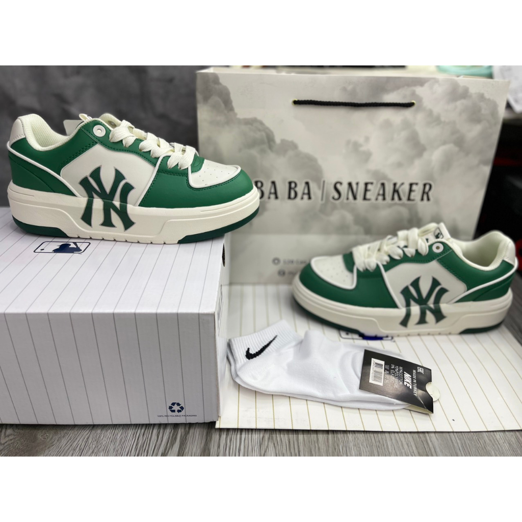 Siêu Phẩm Giày Thể Thao Sneaker MLB Liner Xanh Lá 2023 Cao Cấp +Tặng Tất+Freeship