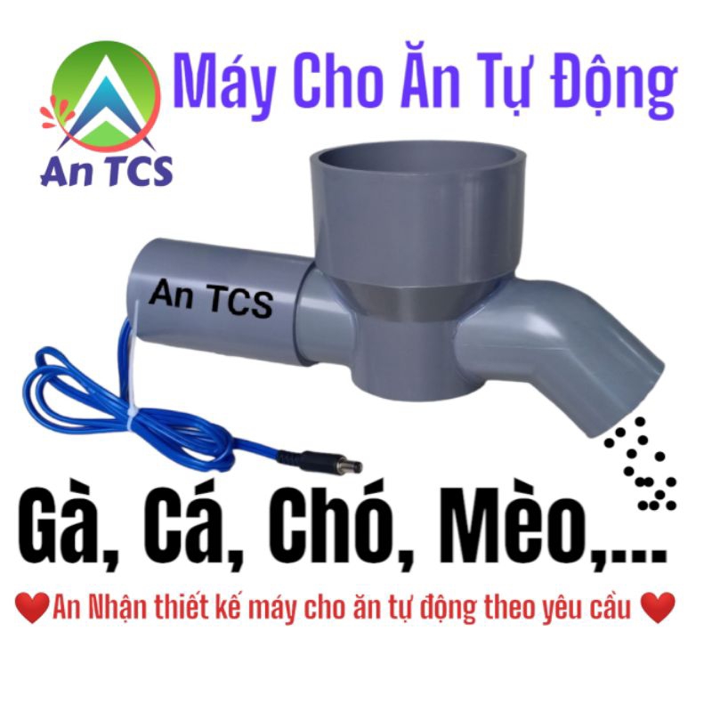 Máy Cho Ăn Cá Gà Chó Mèo ăn tự động wifi V7-A8 An TCS