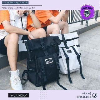 Balo nam nữ thời trang đi học đi chơi ulzzang basic backpack - chiến binh store