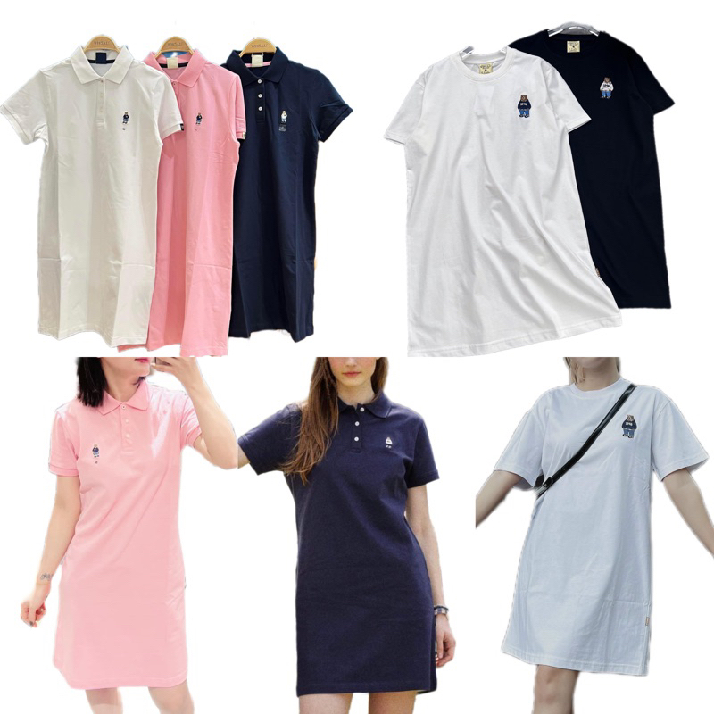 | ẢNH THẬT | Váy dáng suông / polo whoa.u gấu basic Size S M L