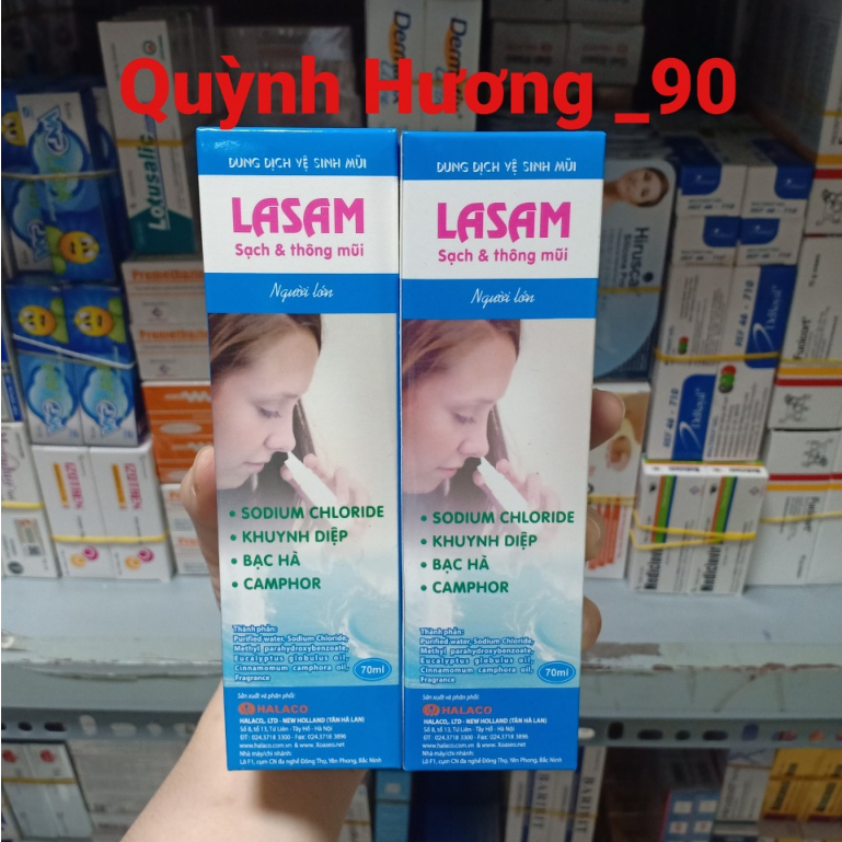 Xịt mũi LASAM 70ml giúp mũi sạch và thông thoáng