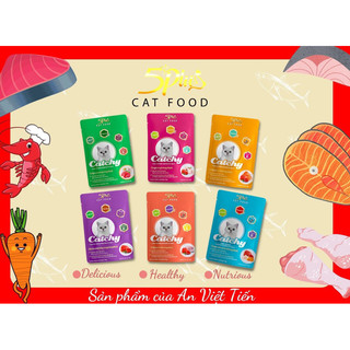 [BAO BÌ MỚI] PATE CATCHY 5 PLUS GÓI 70G CHO MÈO