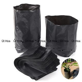 (LOẠI DÀY) 1kg Bầu ươm, túi đen ươm cây đủ size