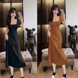 Đầm thun gân mùa hè mát mẻ bigsize 68kg-95kg