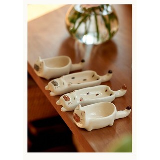 Đĩa chấm, chén đựng nước chấm mèo ú