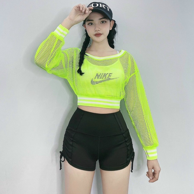 Áo Lưới Tank Top Mặc Ngoài Thể Thao Tập GYM Zumba, Dance... Thời Trang Hàng Việt Nam