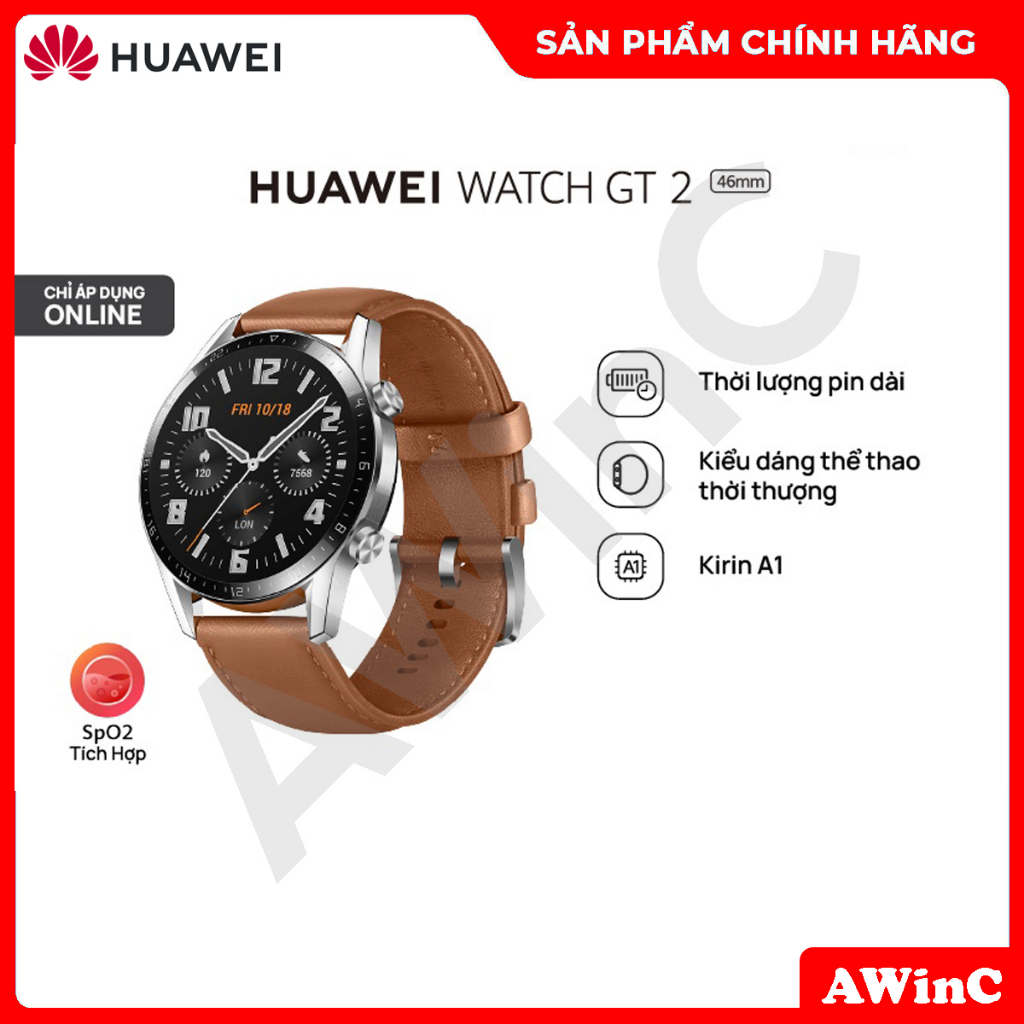 Đồng hồ thông minh Huawei Watch GT2 Kirin A1 - Hàng Chính Hãng