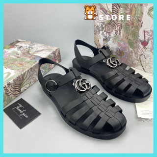 Dép dọ gucci, dép rọ sandal, dép quai hậu gc,dép dọ đúc cao cấp, thời trang 4 mùa fullbox có bảo hành