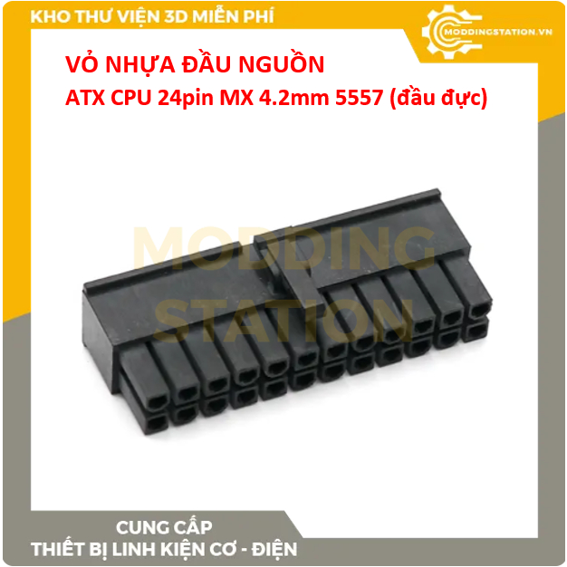 Vỏ nhựa đầu nguồn ATX 6pin - 24pin MX 4.2mm 5557/5559