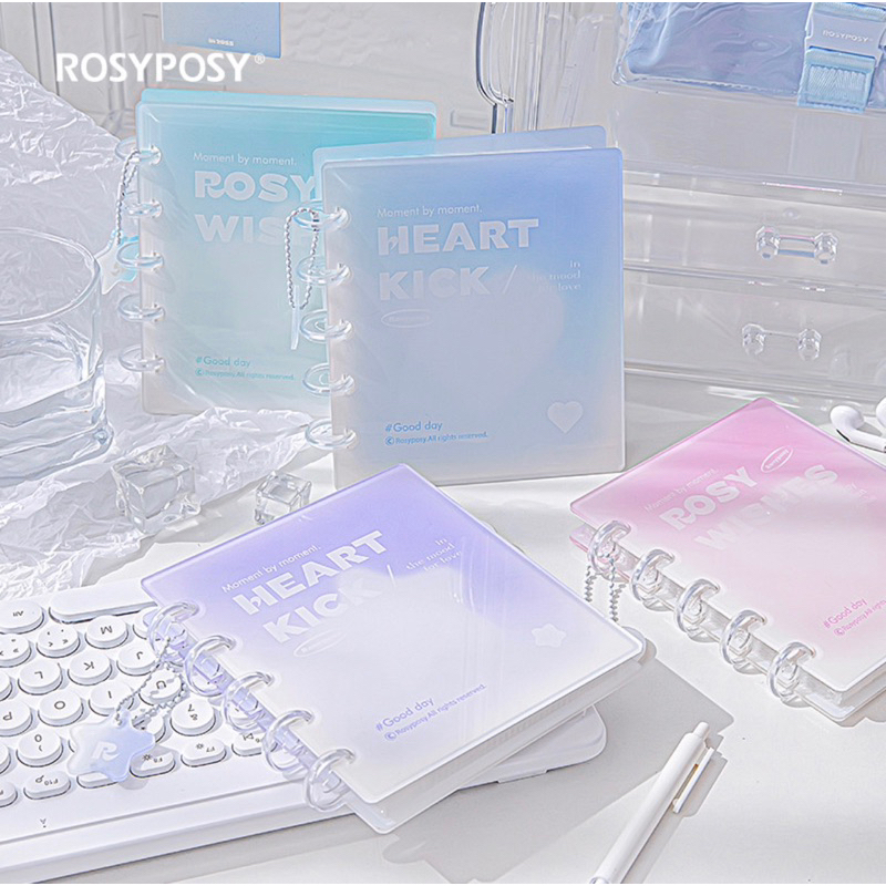 Mini Binder Mushroon RosyPosy kèm 30 sheet + keyring - Album đựng ảnh card