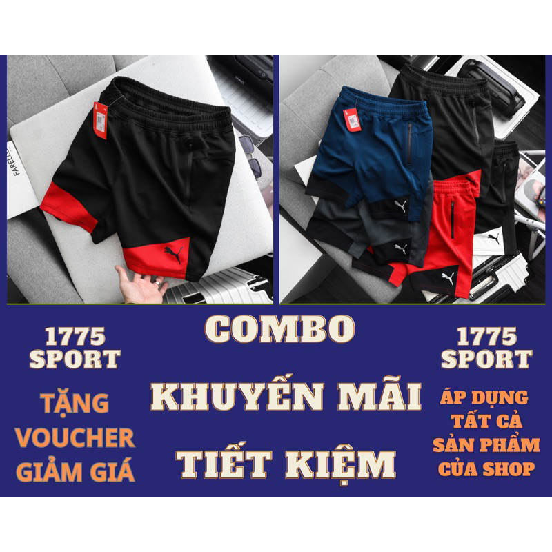 Quần short thể thao nam tập gym chạy bộ , chất liệu vải thun co giãn 4 chiều cực tốt , thời trang thể thao