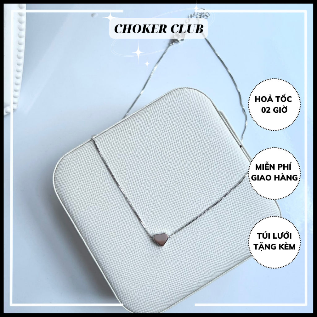 Dây chuyền trái tim nhỏ basic N92 Choker Club