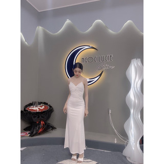 D298 - Đầm Midi Xoắn V1 Dây Bún