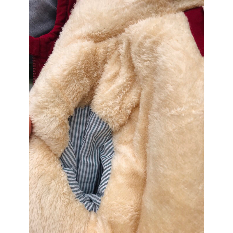 Áo Paka Cho Bé Xuất Dư Xịn Chất Vải Kaki Mềm Lót Lông Siêu Ấm