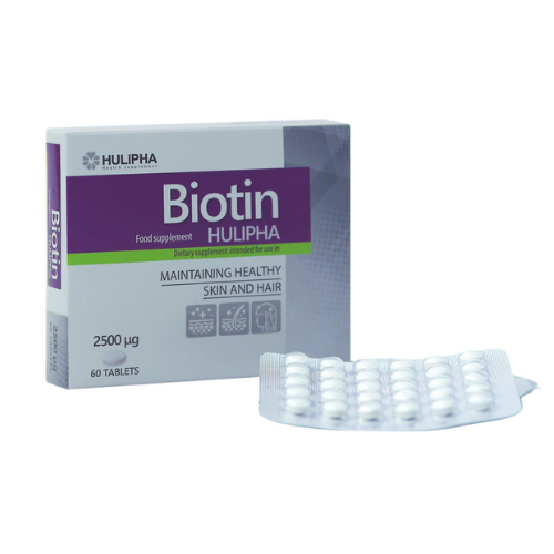Viên uống mọc tóc, móng Biotin Hulipha ( H/60 viên)