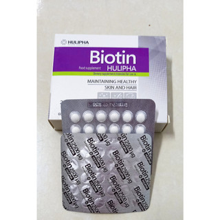 Viên uống mọc tóc, móng Biotin Hulipha ( H/60 viên)