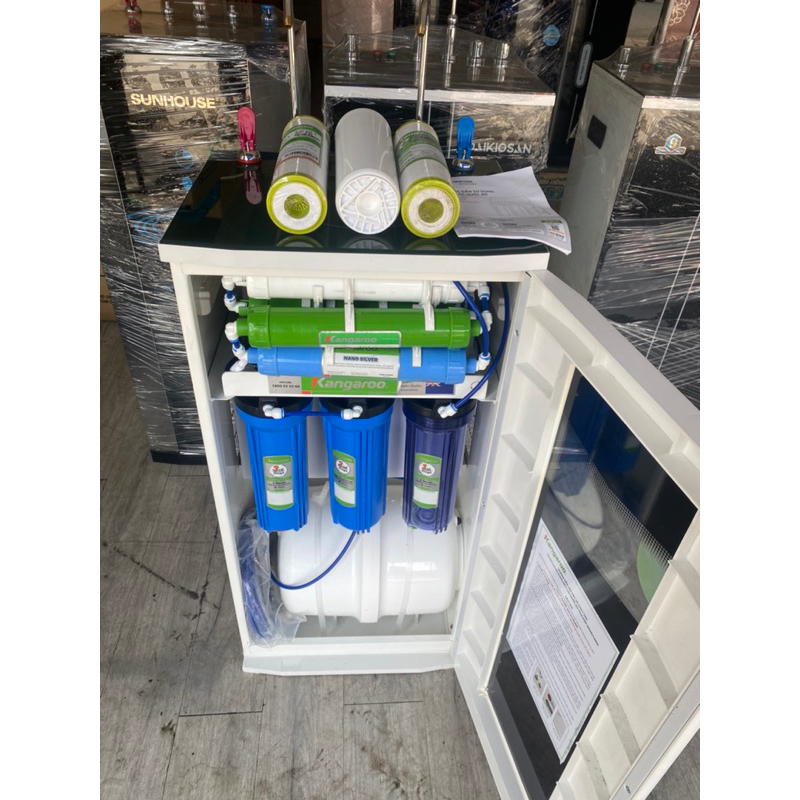 Máy lọc nước RO nóng nguội lạnh Kangaroo KG10A3 10 lõi