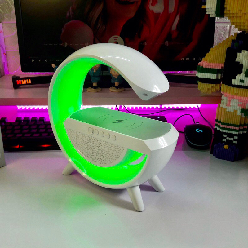 Loa Bluetooth Sạc Không Dây Dây Đèn Led Tạo Không Khí 3in1 BT 2301 Loa Nghe Nhạc Đa Năng