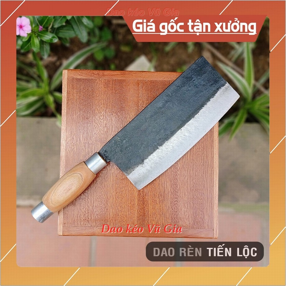 Dao chặt xương nhíp xe cao cấp rèn thủ công - bảo hành 12 tháng