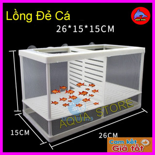 Lồng Cá đẻ có Vách ngăn, lồng dưỡng Cá Tép lưới vải có vách ngăn bêu