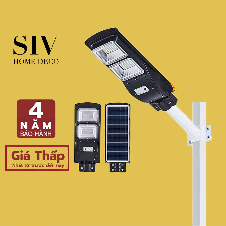 SIV Đèn Năng Lượng Mặt Trời - Đèn Cao Áp Cảm Biến Siêu Sáng Chống Nước An Toàn Thông Minh