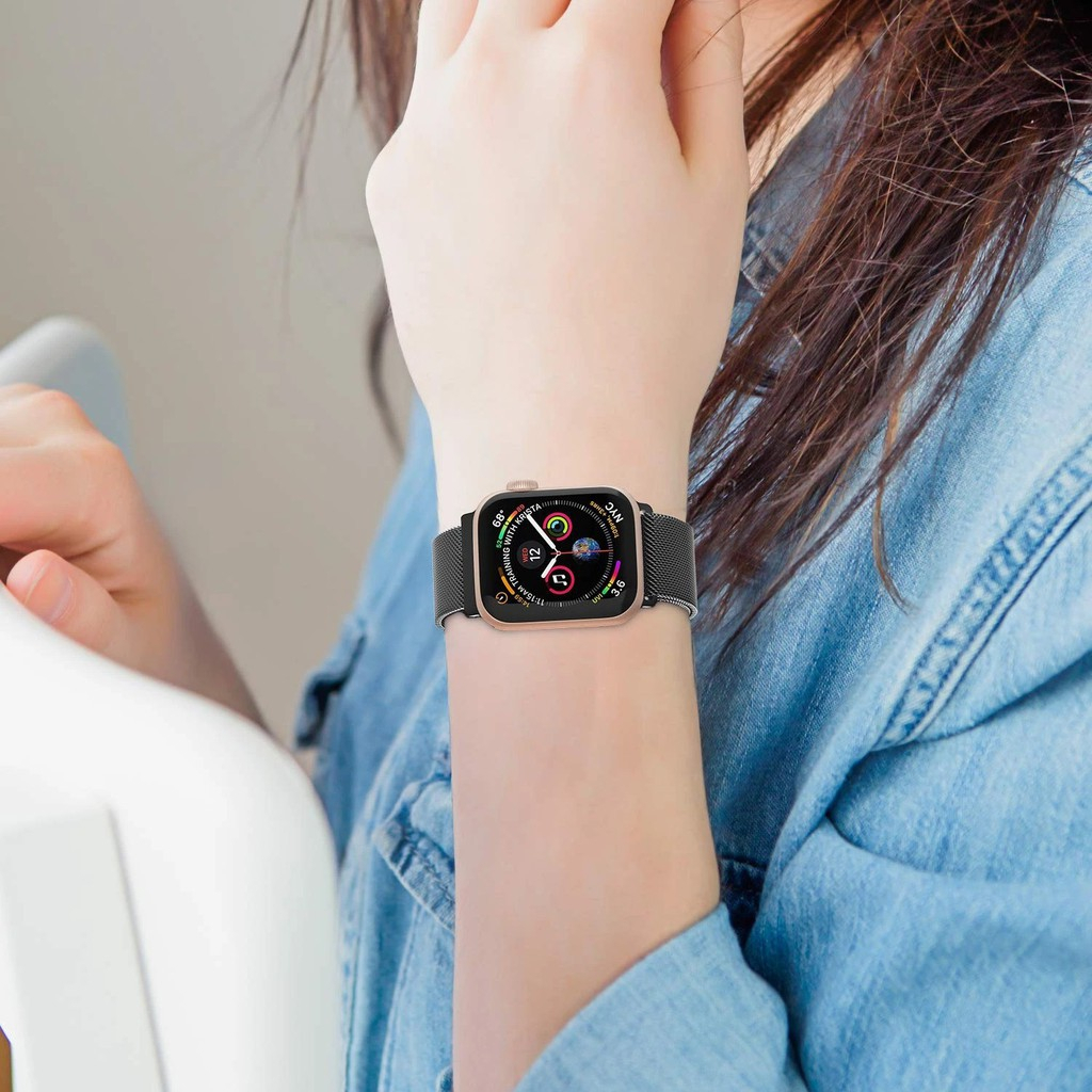 Dây Đeo Đồng Hồ AW iWatch Thép Không Gỉ Series 8 7 SE-6-5-4-3-2-1 Size 38mm 42mm 40mm 44mm 41mm 45mm - Minh An Saigon