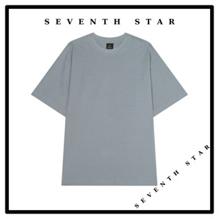 Áo thun unisex Seventh Star Basic Màu Xám Chì phông tay lỡ nam nữ form rộng Oversize