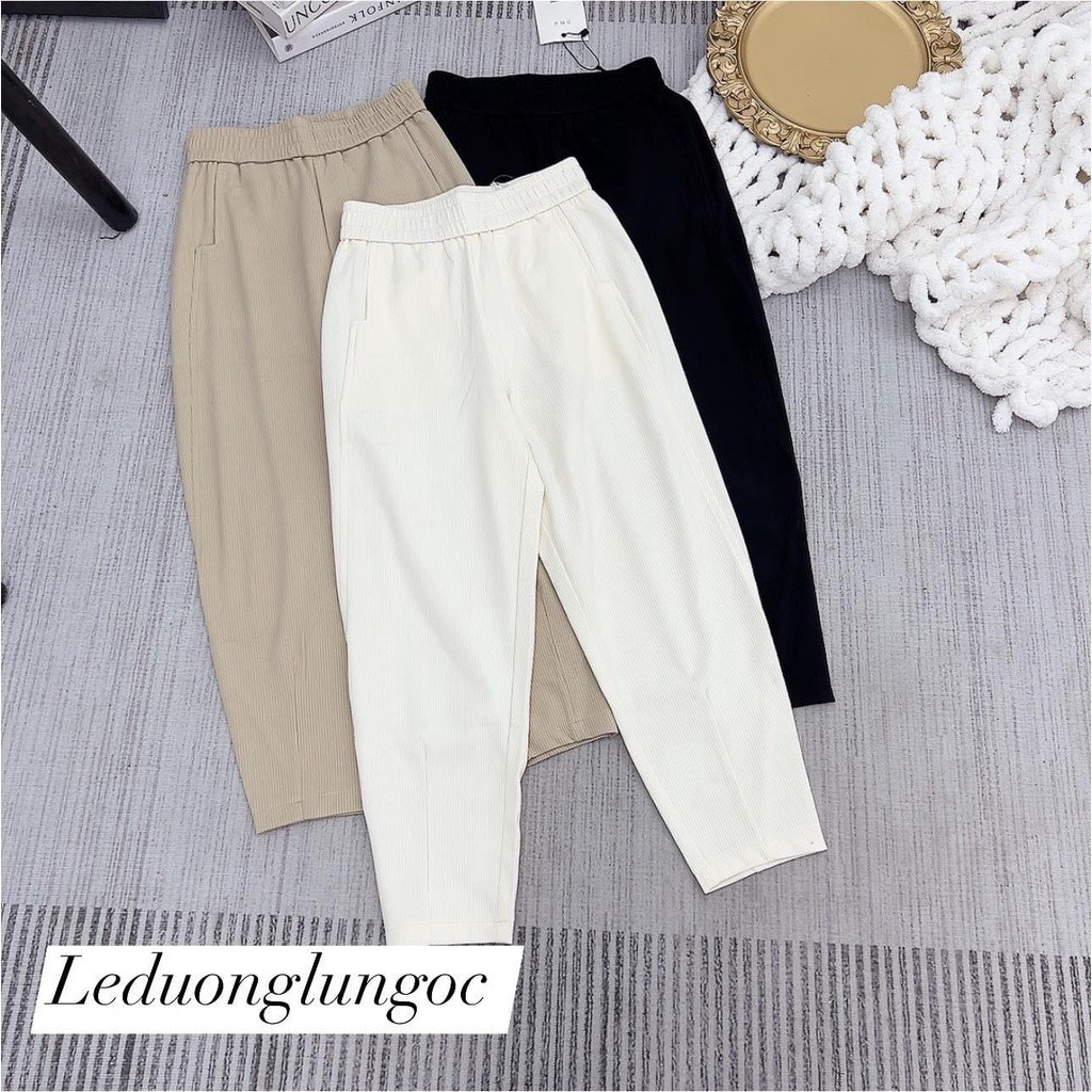 QUẦN BAGGY TĂM 2 DA SANG CHẢNH CHO NỮ ĐỦ MÀU CO GIÃN-Mã 143