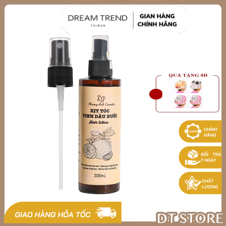 Xịt bưởi Phương Anh tinh dầu bưởi nguyên chất kích mọc tóc giảm rụng nuôi dưỡng nang tóc hiệu quả