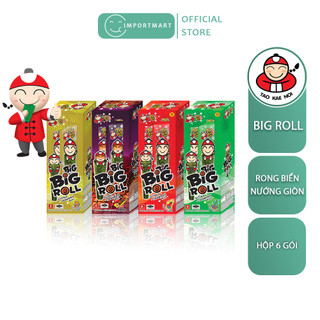 Rong biển cuộn tròn Big Roll Thái lan Hộp 6 cây
