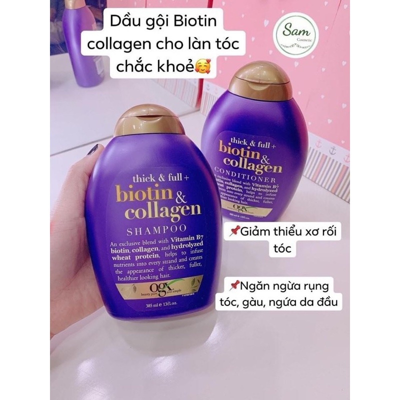 CẶP GỘI XẢ BIOTIN COLLAGEN TÍM