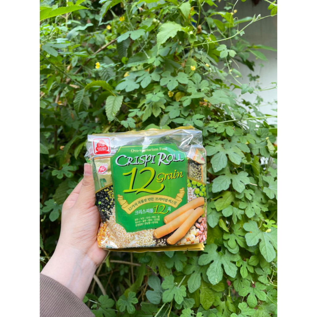 Bánh Ngũ Cốc Dinh Dưỡng 12 Loại Đậu PeiTien Crispi Roll Đài Loan 180gr