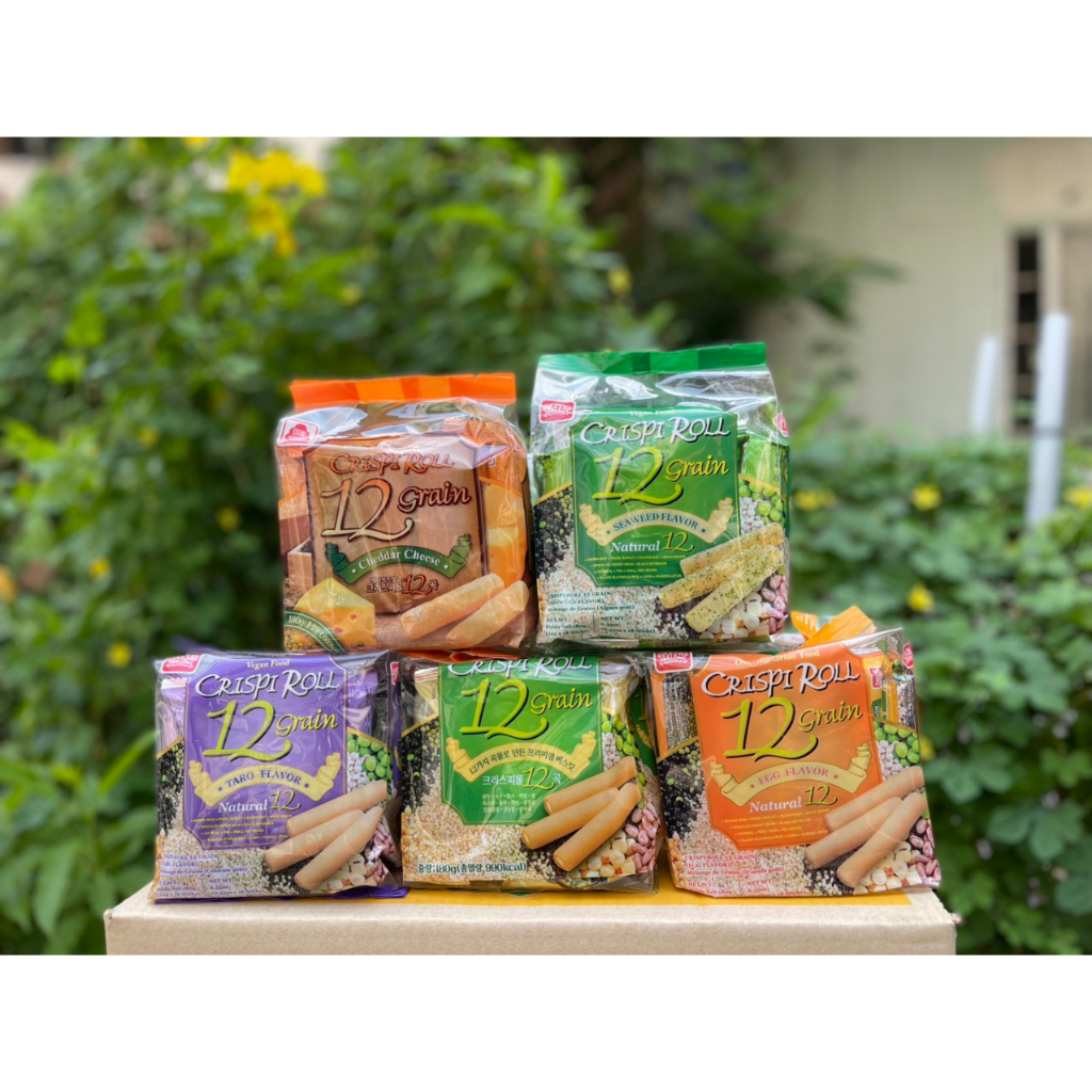 Bánh Ngũ Cốc Dinh Dưỡng 12 Loại Đậu PeiTien Crispi Roll Đài Loan 180gr