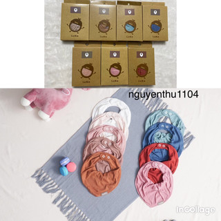 Yếm cho bé sơ sinh 0-6 tháng- Cookie (8 màu)