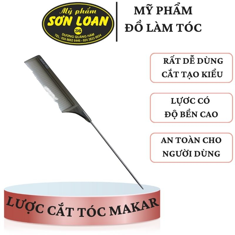 Lược cắt tóc, lược tạo kiểu Makar, dành cho salo chuyên nghiệp