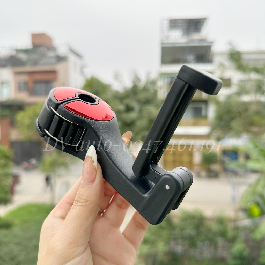 Móc kèm giá đỡ điện thoại sau ghế xe oto siêu tiện lợi,tải trọng lớn by DV AUTO | BigBuy360 - bigbuy360.vn