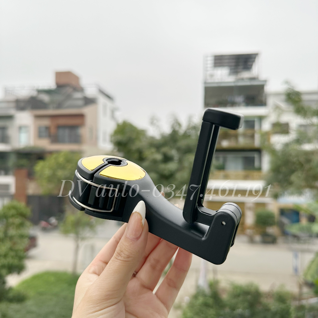 Móc kèm giá đỡ điện thoại sau ghế xe oto siêu tiện lợi,tải trọng lớn by DV AUTO | BigBuy360 - bigbuy360.vn