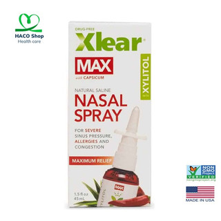 Xịt mũi Xlear Max viêm xoang, viêm mũi dị ứng (45ml)