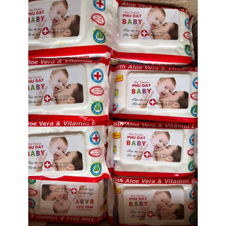 Gói 100 tờ khăn giấy ướt baby thiên phúc