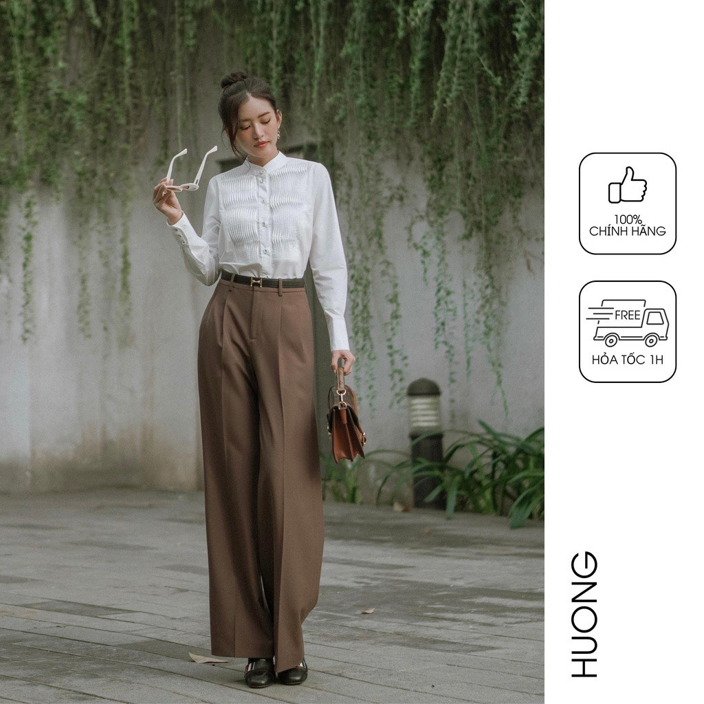 Quần suông ống đứng xếp ly HUONG BOUTIQUE HBQ104